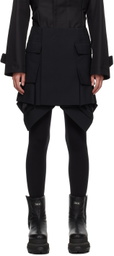 sacai Black Peplum Skirt