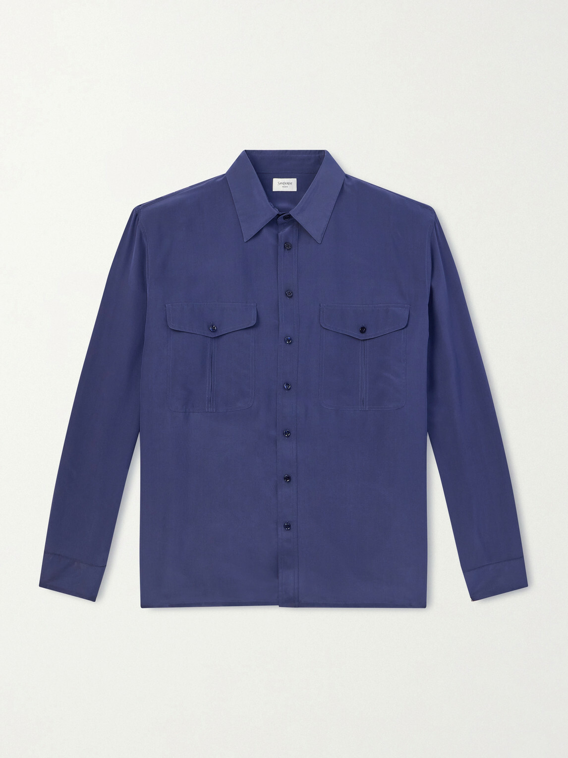SAINT LAURENT - Voile Shirt - Blue