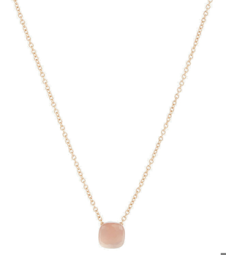 Photo: Pomellato - Nudo 18kt gold necklace with rose quartz