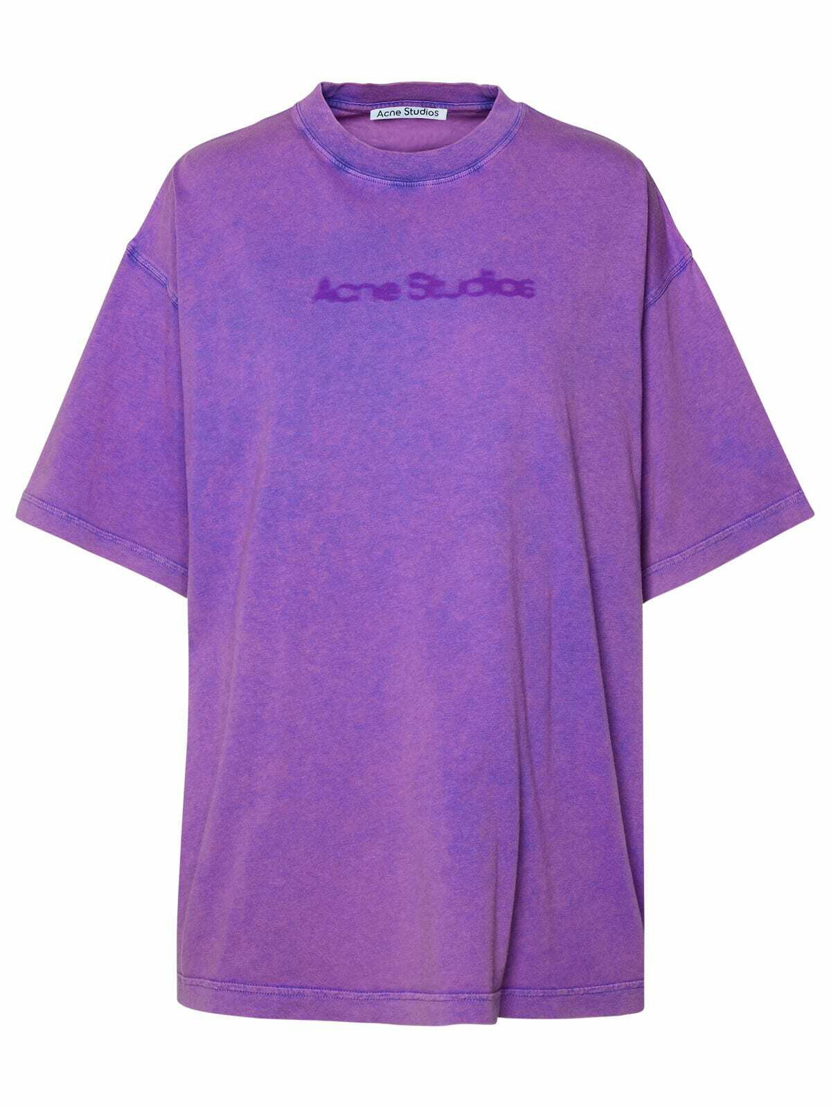 Acne Studios Women's Edra Coeur T-Shirt in Brown/Pink Acne
