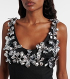Emilia Wickstead Einna embellished crêpe minidress