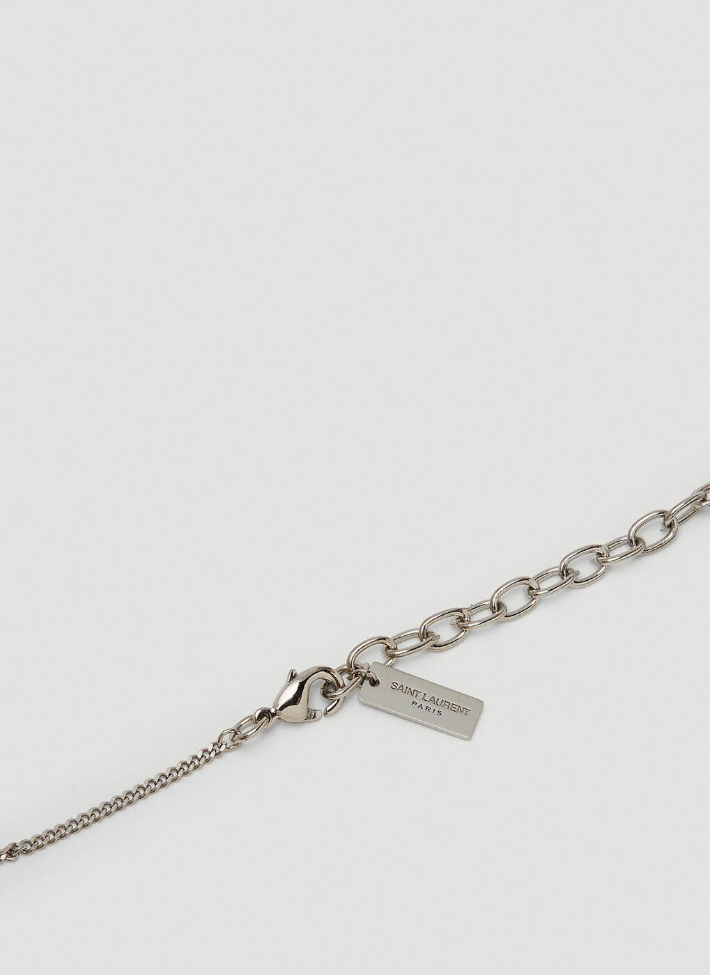 Ysl monogram deals necklace silver