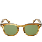 Moscot Men's Gelt Sunglasses in Honey Blonde/Calibar Green