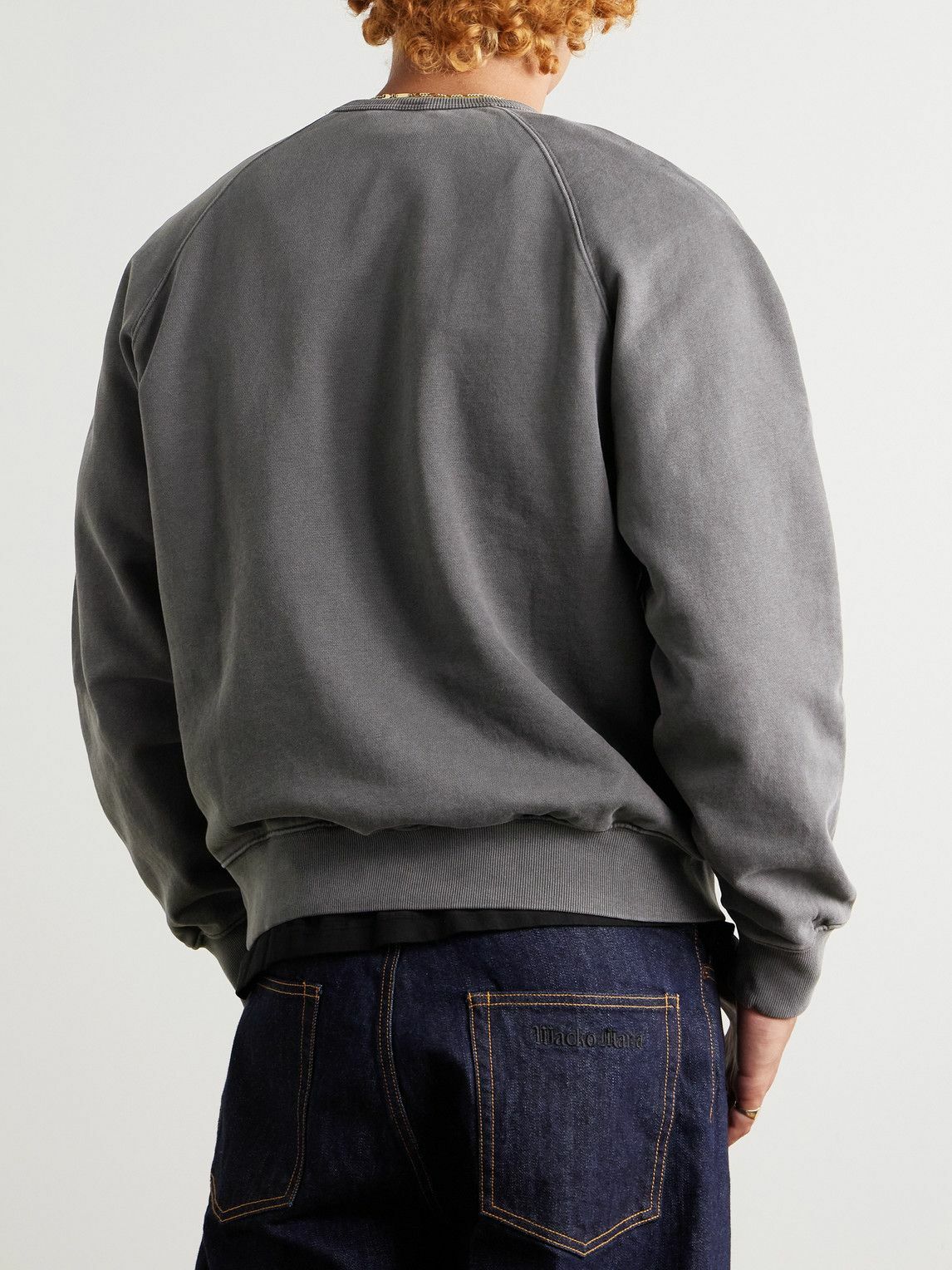 FrizmWORKS - Garment-Dyed Cotton-Jersey Sweatshirt - Gray