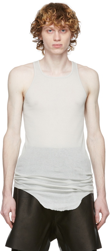 Photo: Rick Owens Grey Basic Rib Tank Top