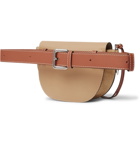 Loewe - Gate Large Suede and Textured-Leather Belt Bag - Neutrals