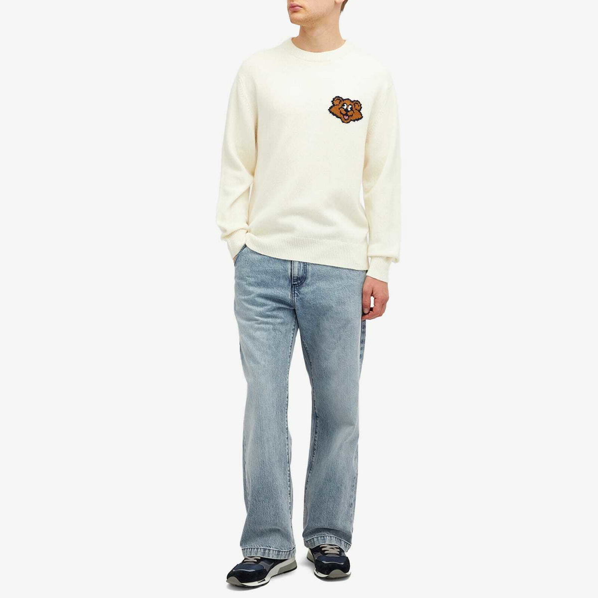 Howlin by Morrison Men's Howlin' Real Shaggy Bear in Ecru