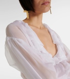 Dolce&Gabbana Ruffled silk chiffon blouse