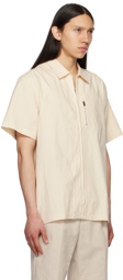 Jacquemus Off-White Le Raphia 'La Chemise Banho' Shirt