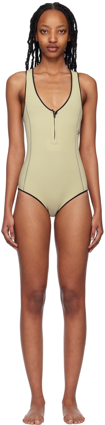ABYSSE SSENSE Exclusive Beige Elle One-Piece Wetsuit