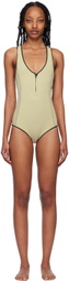 ABYSSE SSENSE Exclusive Beige Elle One-Piece Wetsuit