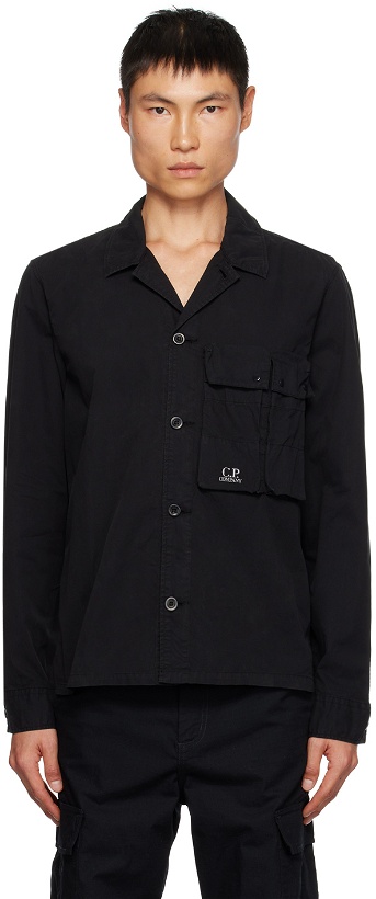 Photo: C.P. Company Black Garment-Dyed Shirt