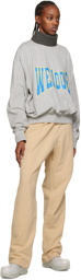 We11done Beige Wide Lounge Pants