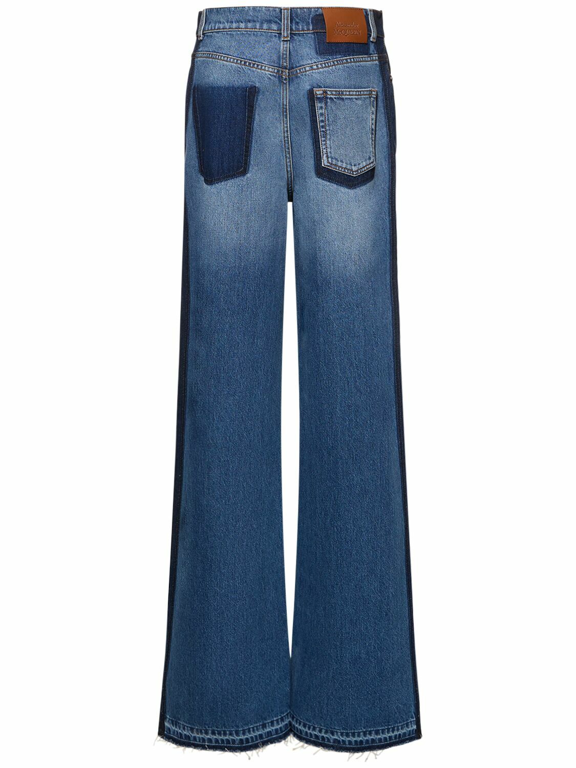 ALEXANDER MCQUEEN - Wide Leg Denim Jeans
