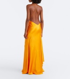 Alex Perry Asymmetric silk satin gown