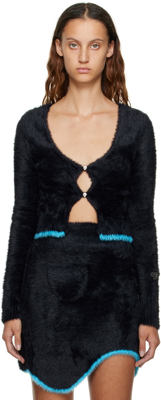 Photo: PH5 Black Europa Faux-Fur Cardigan