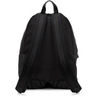 Moschino Black Nylon Pinstripe Backpack