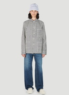 Kenzo - Floral Stripe Workwear Jacket in White