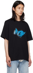 ICECREAM Black Running Puppy T-Shirt