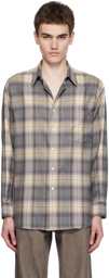 AURALEE Gray Check Shirt