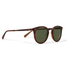 Mr Leight - Crosby S Round-Frame Tortoiseshell Acetate and Gold-Tone Polarised Sunglasses - Tortoiseshell