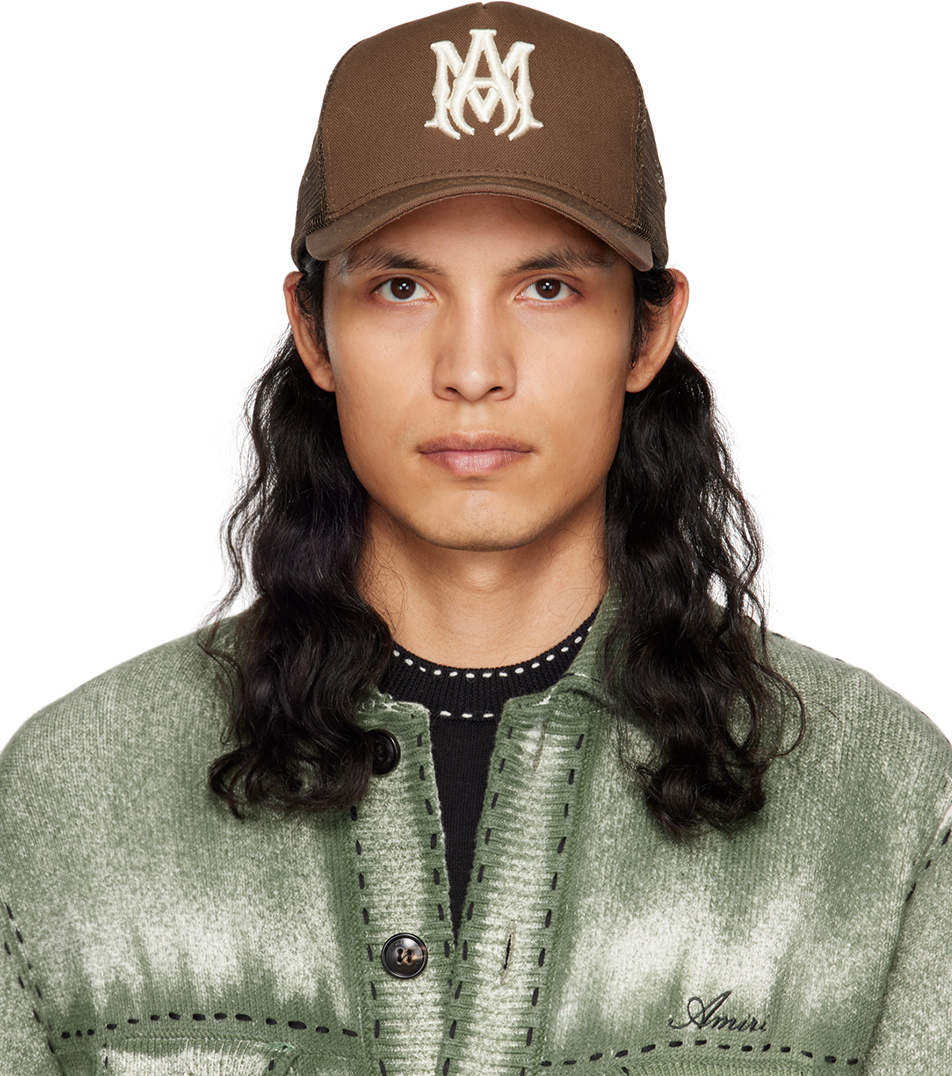 AMIRI Brown M.A. Trucker Cap Amiri