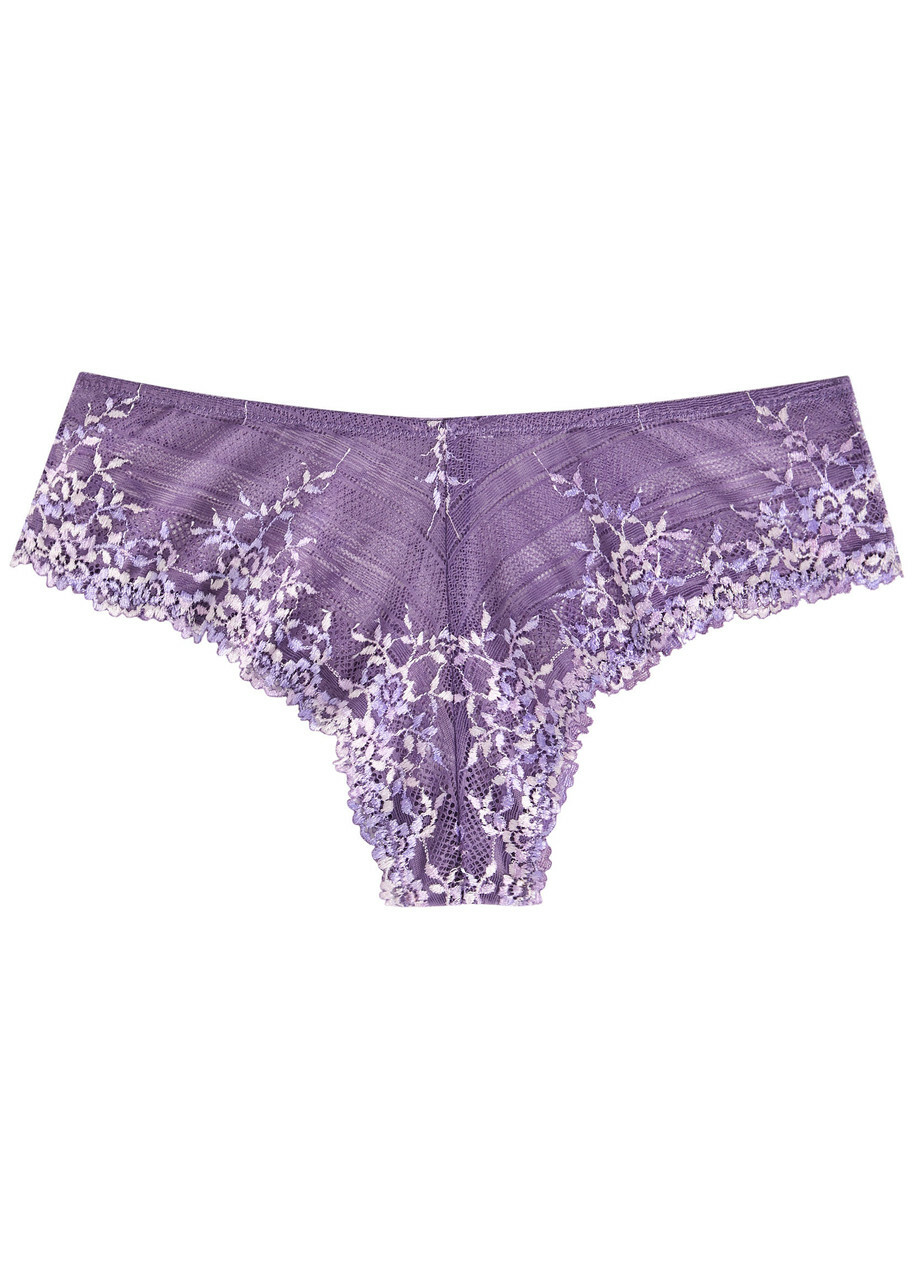 Wacoal Embrace Embroidered Lace Briefs Purple