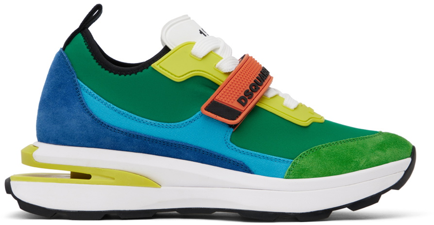 スニーカー Dsquared Multicolor Fabric Mesh And Rubber Dash Sneakers DSQUARED2 MEN BUBBLE SNEAKER | eBay