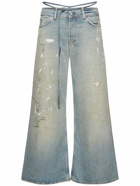 ACNE STUDIOS 2004 Low Waist Belted Denim Jeans