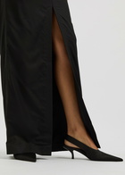 Bettter Paley Reversible Wool-blend Maxi Skirt Black