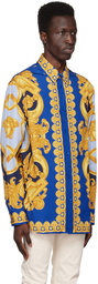 Versace Blue Barocco 660 Shirt