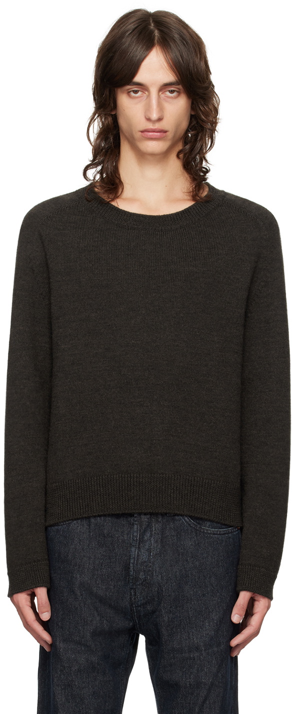 OUR LEGACY Brown True Round Neck Sweater Our Legacy