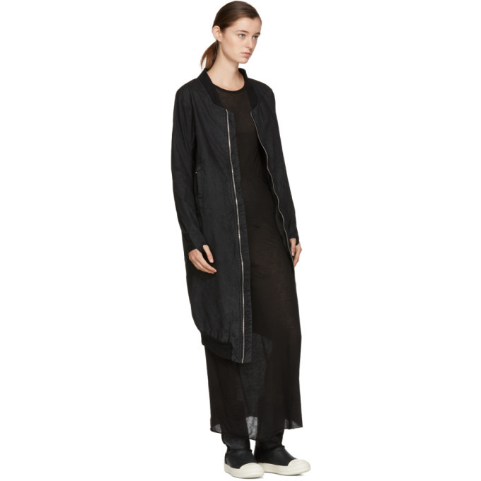 Boris Bidjan Saberi Black Long Sleeve T-Shirt Dress