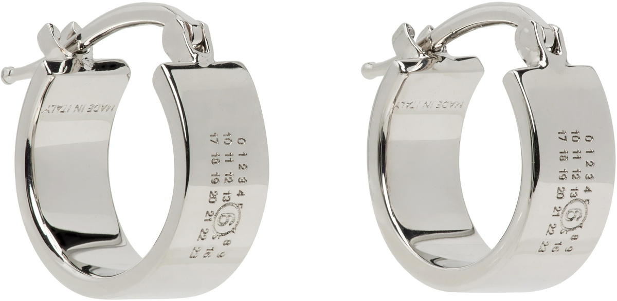 MM6 Maison Margiela Numeric Hoop Earrings