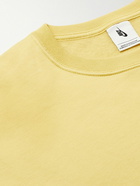 Nike - Logo-Embroidered Cotton-Blend Jersey Sweatshirt - Yellow