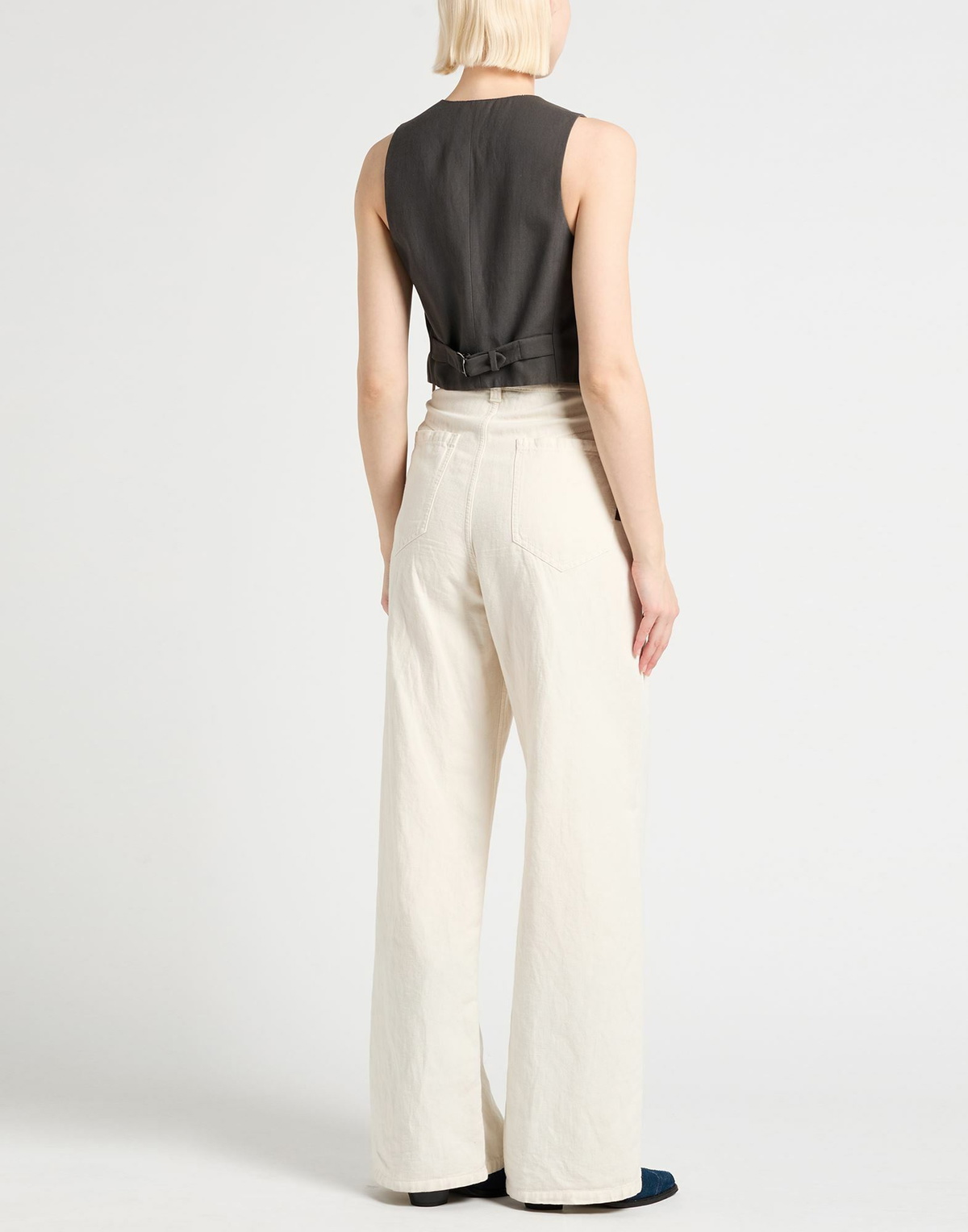 Brunello Cucinelli Womens Tailored Vest in Charcoal