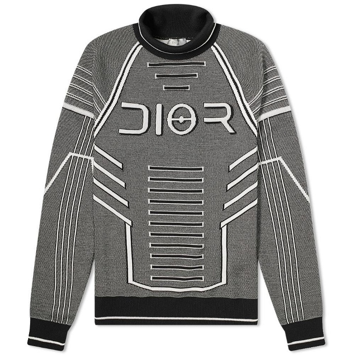 Photo: Dior Homme Logo Turtle Neck Knit