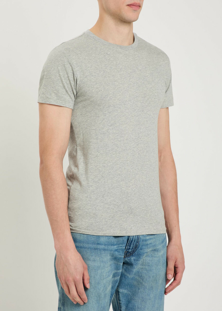 Polo Ralph Lauren Logo-embroidered Stretch-cotton T-shirt set of two Grey