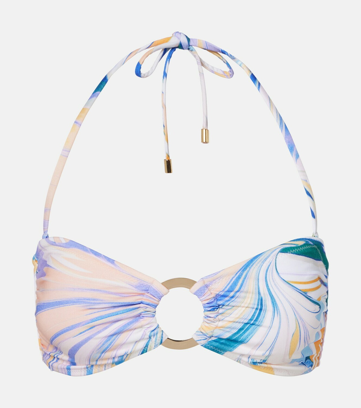Alexandra Miro Carlotta printed bandeau bikini top