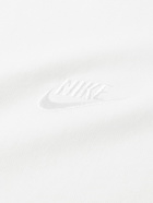 Nike - Sportswear Premium Essentials Logo-Embroidered Cotton-Jersey T-Shirt - White