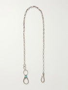 KAPITAL - Silver-Tone and Turquoise Wallet Chain - Silver