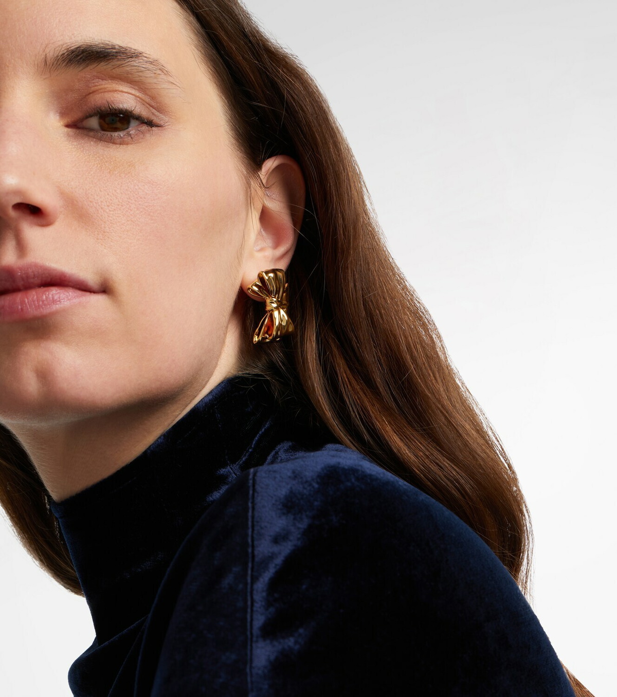 Jennifer Fisher Bow Small gold-plated earrings