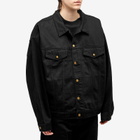 Fear of God ESSENTIALS Men's Denim Jacket in Jet Black