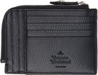 Vivienne Westwood Black Zip Card Holder