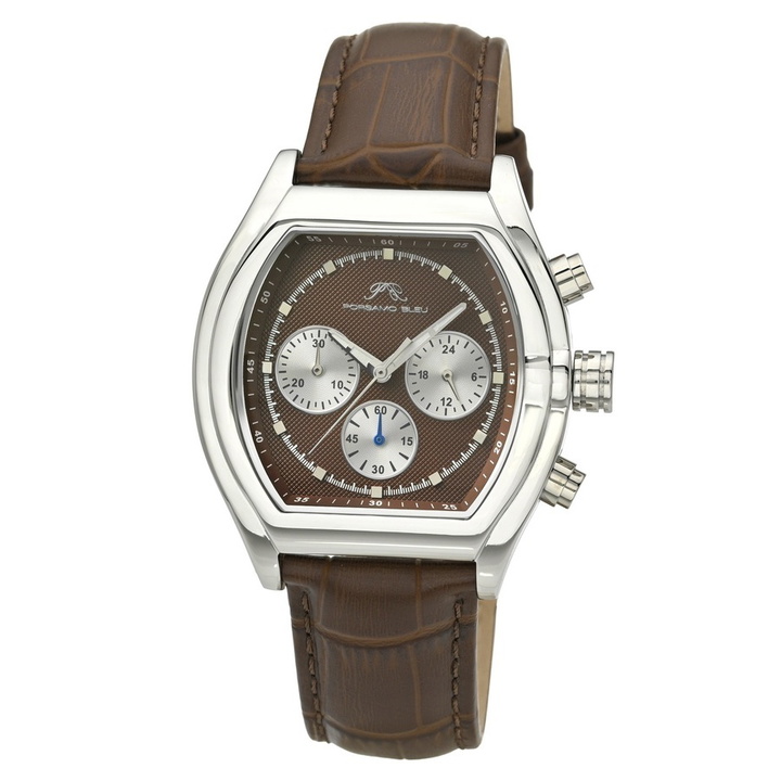 Photo: Porsamo Bleu Roman Chronograph Quartz Brown Dial Mens Watch 1293AROL
