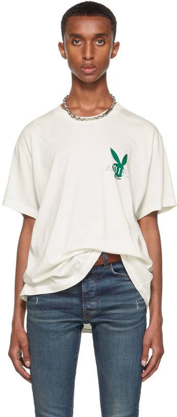 Photo: AMIRI Off-White Playboy Edition Cover Bunny T-Shirt