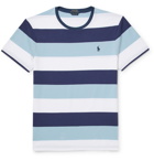 Polo Ralph Lauren - Slim-Fit Striped Cotton-Jersey T-Shirt - Blue