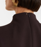 Sportmax Peplum gabardine minidress