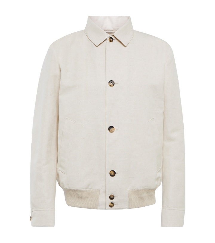 Photo: Loro Piana - Cotton and linen blouson jacket