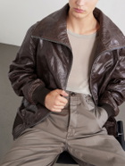 Rick Owens - Dracuflight Leather Jacket - Brown